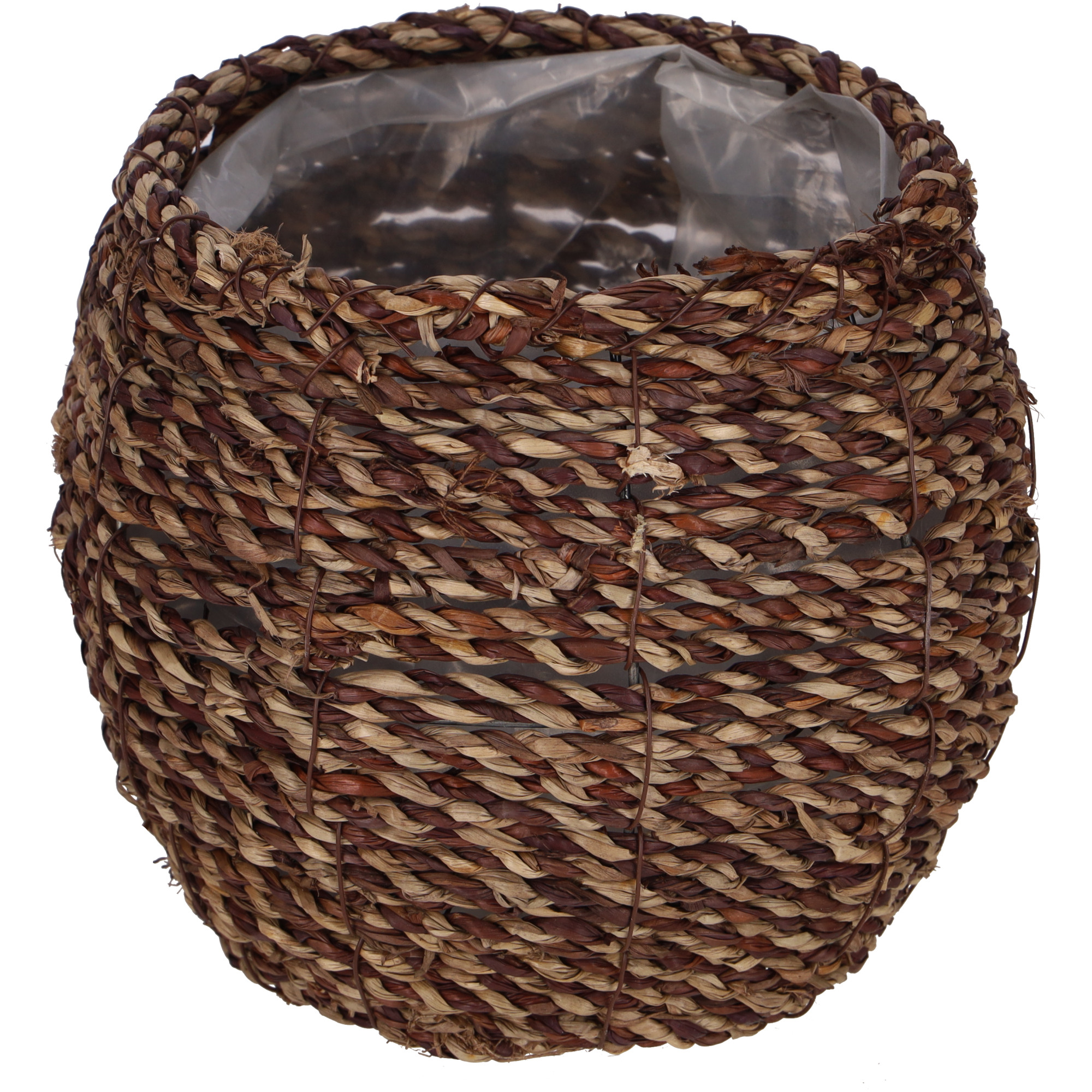  Natur Kübel Olga, D19cm, H20cm, braun